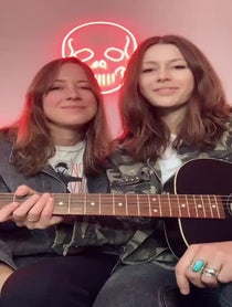 Poster for Holiday video from Larkin Poe