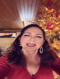 Poster for Holiday video from Gloria Estefan