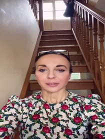 Poster for Holiday video from Amanda Abbington