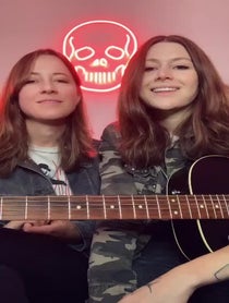 Poster for Holiday video from Larkin Poe