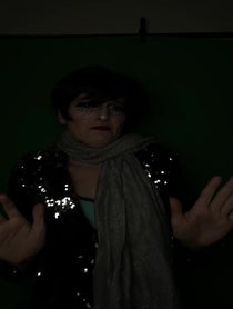 Poster for Holiday video from Sooz Kempner (Liza Minnelli impersonator)