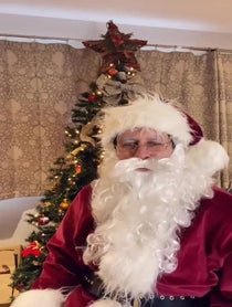 Poster for Holiday video from Santa Claus