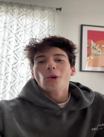 Poster for Holiday video from Milo Manheim