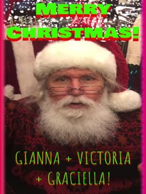 Poster for Holiday video from Santa Claus