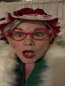 Poster for Holiday video from The REAL Mrs Claus