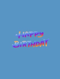 Poster for Birthday video from Joy & Treasure