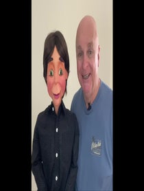 Poster for Birthday video from Glenn Pearce - Ventriloquist