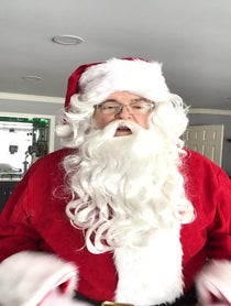 Poster for Birthday video from Santa