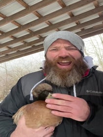 Poster for Valentine's Day video from Longbottom Bird Rescue