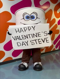 Poster for Valentine's Day video from Dunkin'