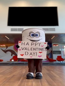 Poster for Valentine's Day video from Dunkin'