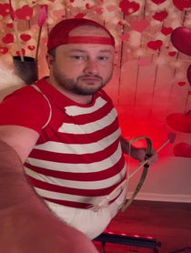 Poster for Valentine's Day video from Friggin Cupid