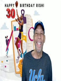 Poster for Birthday video from Kareem Abdul-Jabbar