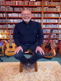 Poster for Birthday video from ‘Whispering’ Bob Harris