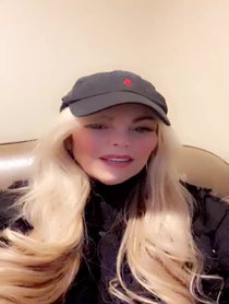 Poster for Pep Talk video from Dina Lohan