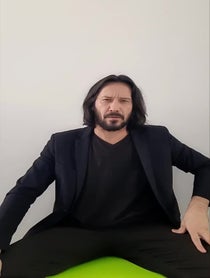 Poster for Birthday video from Marcos Jeeves, Keanu Reeves John Wick from Brazil