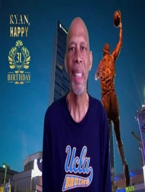 Poster for Birthday video from Kareem Abdul-Jabbar