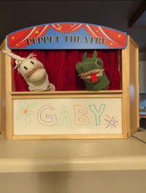 Poster for Pep Talk video from Unicorn & Dragon Puppet Show