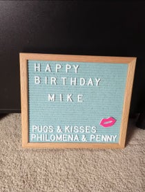 Poster for Birthday video from Philomena The Pug
