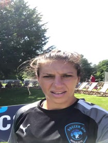 Poster for Pep Talk video from Noah Beck, Carli Lloyd and Kem Cetinay