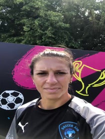 Poster for Pep Talk video from Noah Beck, Carli Lloyd and Kem Cetinay