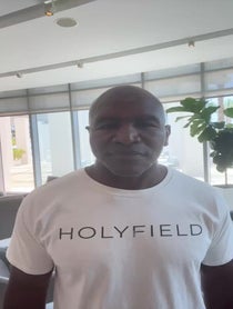 Poster for Birthday video from Evander Holyfield