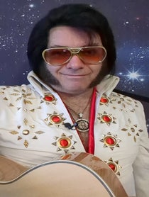 Poster for Pep Talk video from Elvis Presley Impressionist