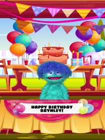 Poster for Birthday video from Happy Birthday Monsters!