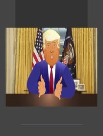 Poster for Birthday video from Trump Impressionist Ben Price