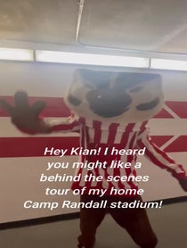 Poster for Gift video from Bucky Badger