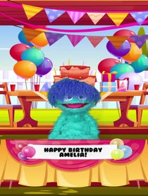 Poster for Birthday video from Happy Birthday Monsters!