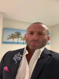 Poster for Birthday video from The UFC Pink Suit Guy- JC