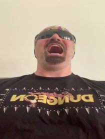 Poster for Birthday video from Johnny swinger