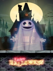 Poster for Pep Talk video from Halloween Ghost