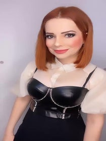 Poster for Birthday video from Sandy Leah impersonator
