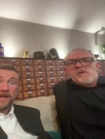 Poster for Christmas video from Alex Horne & Greg Davies