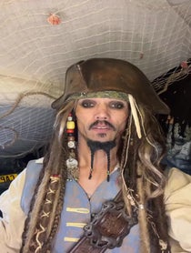 Poster for Christmas video from Captain Pearl Sparrow