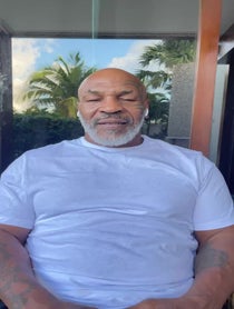 Poster for Christmas video from Mike Tyson