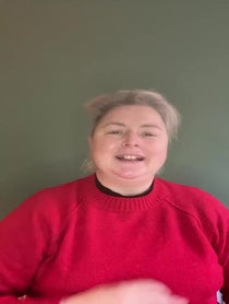 Poster for Christmas video from Siobhán McSweeney