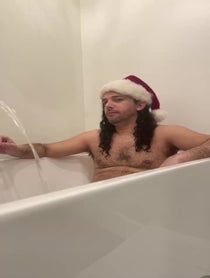 Poster for Christmas video from The Bled