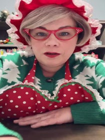 Poster for Holiday video from The REAL Mrs Claus