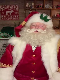 Poster for Christmas video from America's Favorite Santa Claus