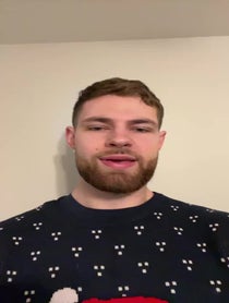 Poster for Christmas video from Hunter Dickinson