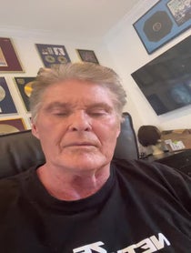 Poster for Birthday video from David Hasselhoff