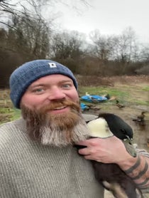 Poster for Valentine's Day video from Longbottom Bird Rescue