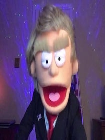 Poster for Birthday video from Donald Trump Puppet