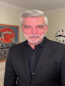 Poster for Birthday video from David Siegel George Clooney Look Alike