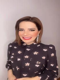 Poster for Birthday video from Sandy Leah impersonator