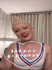 Poster for Birthday video from Gwen Stefani Tribute Artist