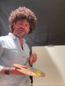Poster for Roast video from Bob Ross Impersonator